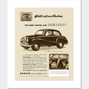 AUSTIN A40 SOMERSET - advert Posters and Art